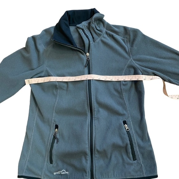 Eddie Bauer Womens Full Zip Jacket Gray Medium - Picture 4 of 10